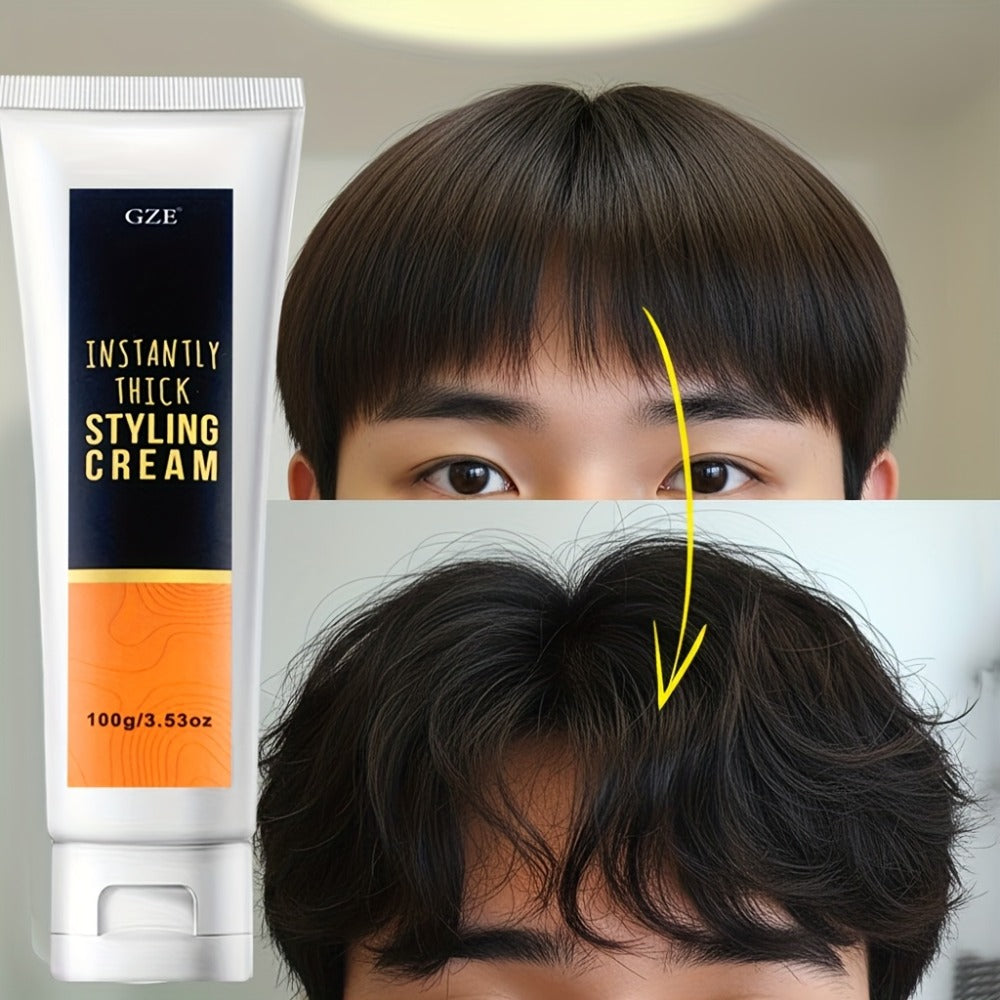 Volumizing Texturizing Hair Cream for Women Men 100g - Instant Volume Boost Adds Body & Definition Lightweight Non-Greasy Formula for Fine Flat Limp All Hair Types Natural Finish - product image