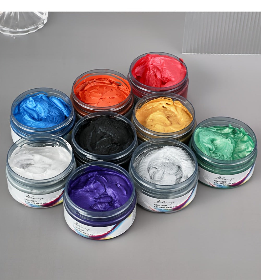 Hair Color Wax Temporary Hair Dye 3.53oz — 9 Vivid Shades, Easy Wash, Non-Damaging, Mixable Colors for Halloween Carnival Festival Cosplay Party - product image 32