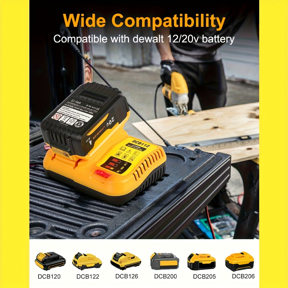 Fast Battery Charger for DeWalt 12V 20V 60V MAX Compatible with DCB120 DCB126 DCB200 DCB201 DCB208 DCB606 DCB609 DCB612 Rapid Charger for DeWalt Cordless Power Tool Batteries - product image 9