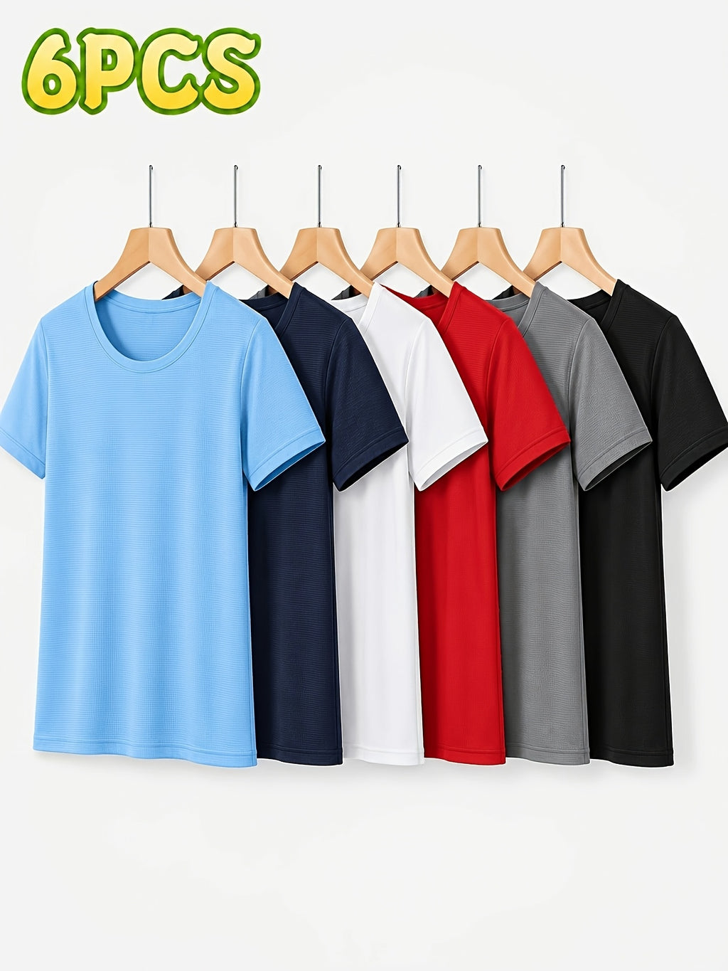 Women's 6-Pack Performance T-Shirts - Breathable, Moisture-Wicking, and Skin-Friendly for, Outdoor, and Everyday Comfort - product image 16