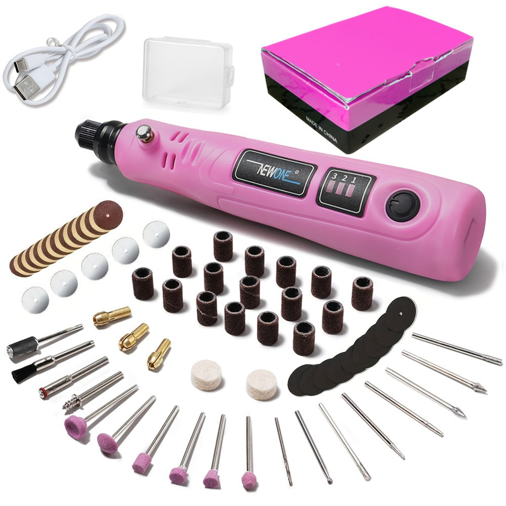 Cordless Rotary Tool Kit 3.6V USB Charging – Sanding Polishing Drilling Engraving Multi-Purpose Power Tool for Home Workshop Hobbyists 25/53/86 Pcs - product image