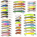 Plastic Crankbait Hard Baits for Freshwater & Saltwater Angling – Minnow Fishing Lures Set 43pcs - product image 2