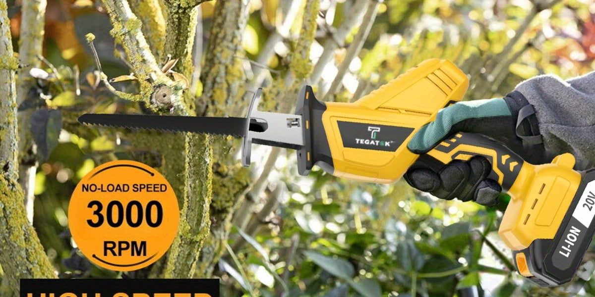 Electric Reciprocating Saw Cordless with LED Light & Safety Lock – Multi-Purpose Cutting Tool with Replaceable Blades, 1 or 2 Battery Options, Carrying Case Included - product image 17