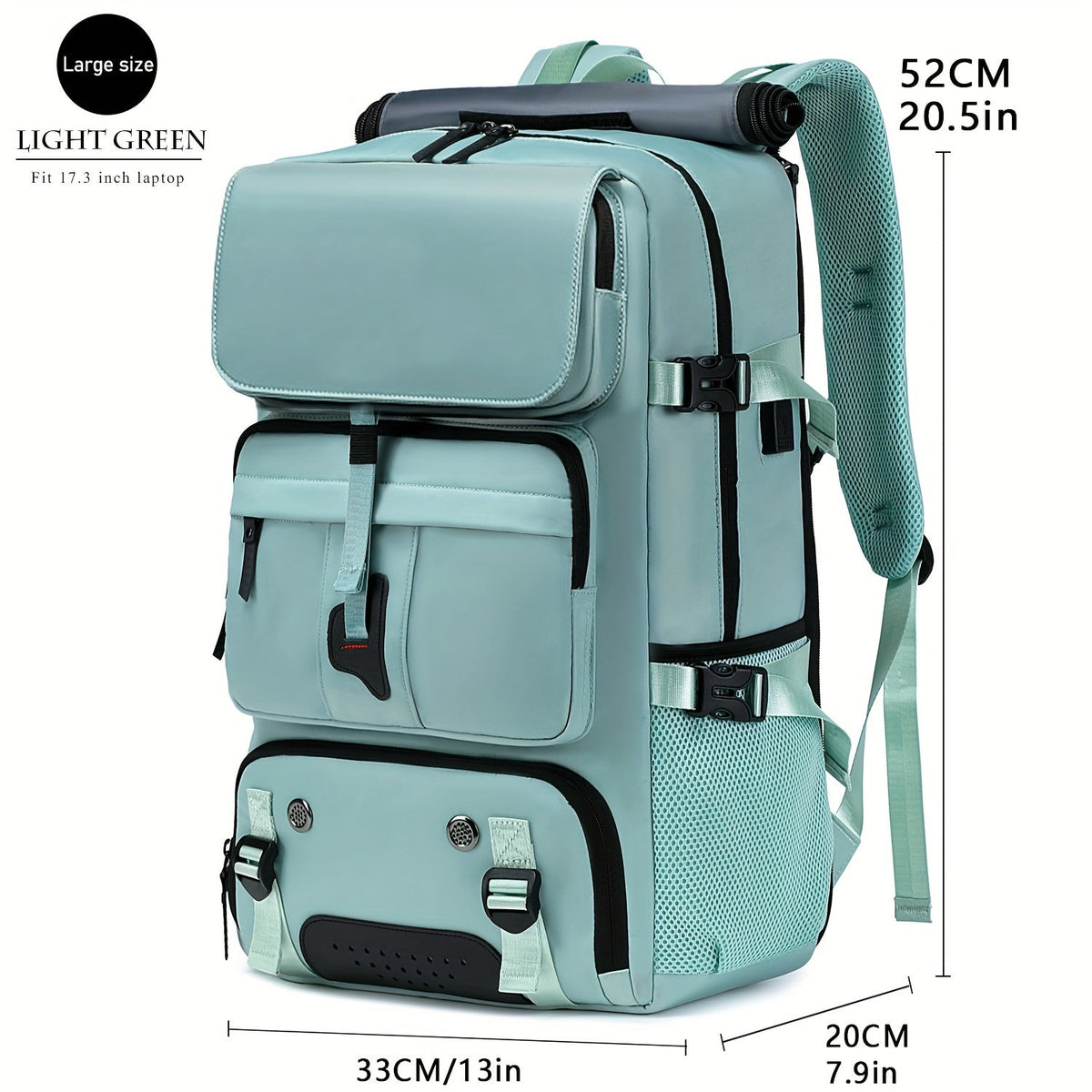 Waterproof Soft Shell Daypack for Men & Women, Multi-Functional Travel Rucksack for Business, College & Daily Commute, Multiple Colors Available – Large - product image 2