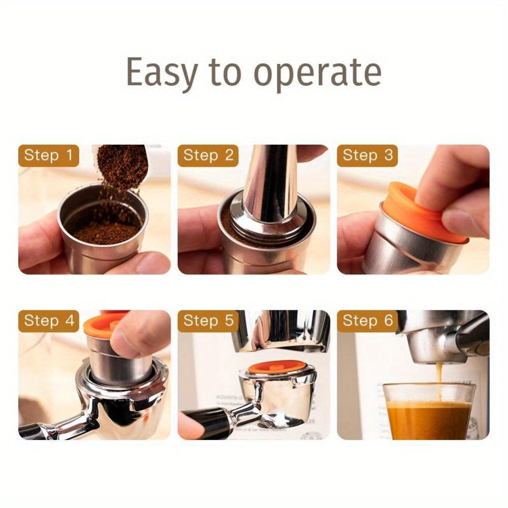 Reusable Coffee Filter Capsule for Illy Y3.2 & X7.1 Machines, Stainless Steel Refillable Coffee Pod Cup with Tamper, Eco-Friendly Reusable Espresso Capsule Accessory - product image 20