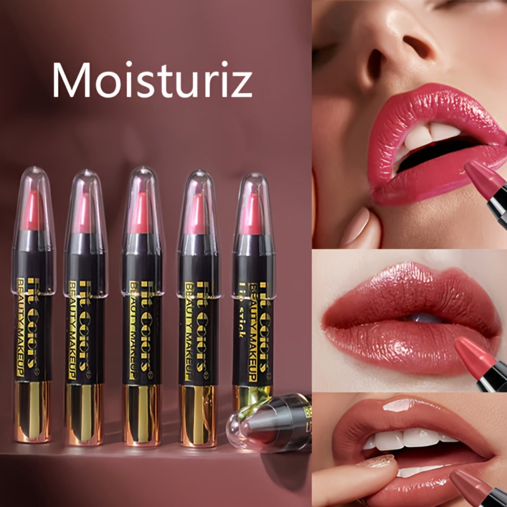 Glossy Crayon Lipstick Set 6 Pack Moisturizing Long-Lasting Nourishing Lip Color – Easy Apply Lip Crayon for Women Girls All Skin Types Versatile Shades Everyday Date Night - product image 6