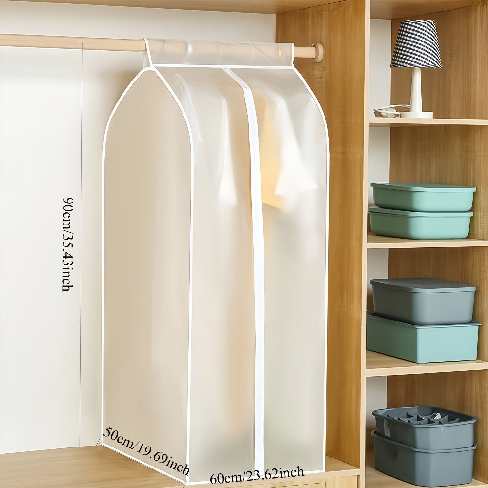 Garment Bag Clothes Dust Cover - Translucent PEVA Waterproof Hanging Storage Bag for Coat Dress Suit, Thickened Washable, Multiple Sizes - product image 3