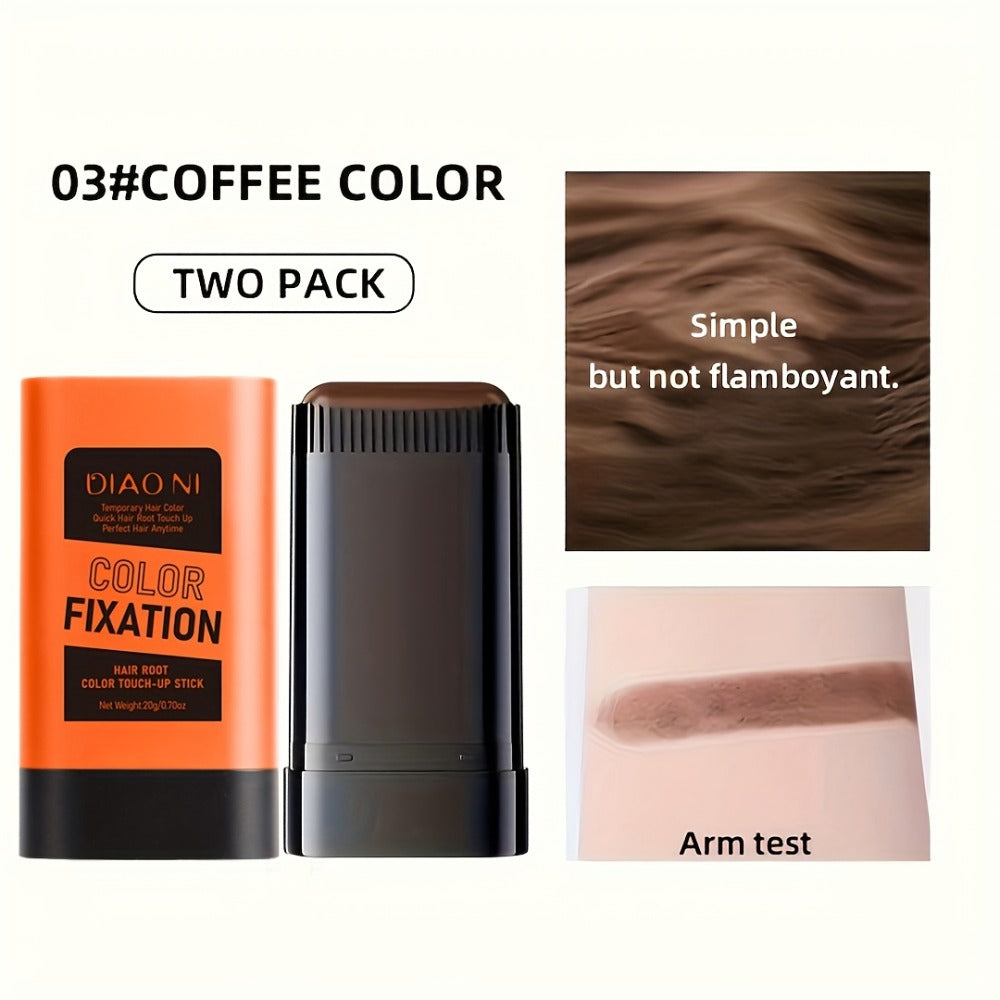 Portable Gray Root Cover Stick 2pcs — Disposable Hair Root Touch-Up with Plant-Based Squalane | Instant Long-Lasting Gray Coverage | No Water Needed | 3 Shades | All Hair Types - product image 7