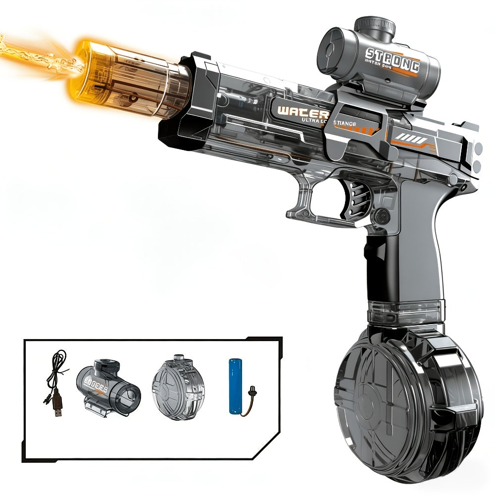 Kids Electric Water Gun with Large Capacity | Automatic Squirt Blaster for Boys & Girls, Outdoor Summer Toy for Swimming Pool Beach Lawn Backyard, Fun Birthday - product image 16