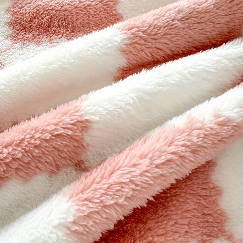French Plaid Double-Sided Flannel Blanket – Soft Panda & Grid Pattern Throw for Sofa, Bed & Travel, Machine Washable, 6 Designs, 4 Sizes - product image 15