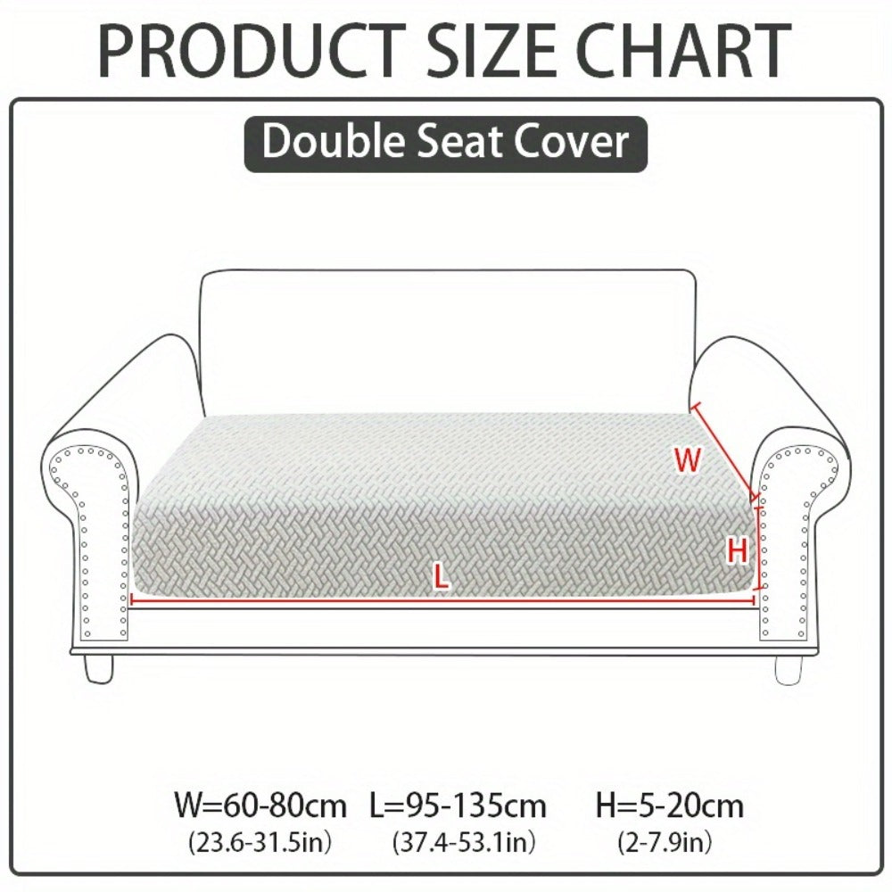 Jacquard Stretch Sofa Cover Non-Slip | Elastic Wear-Resistant Couch Slipcover, Polyester Jacquard Fabric, 1 to 4 Seat Sectional L-Shape, Armrest Backrest, Machine Washable - product image 19
