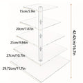 5-Tier Acrylic Cupcake Stand with LED String Lights – Square Dessert Display Tower for 60 Cupcakes Birthday Wedding Baby Shower Tea Party Elegant Transparent Cake Display Rack Easy - product image 13