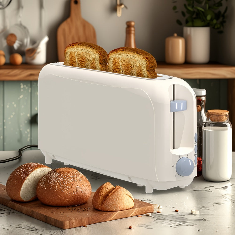 Slim Toaster 2-Slice Long Slot – 1.45" Wide Slot, 6 Shade Settings, Cancel/Reheat/Defrost, 750W, Removable Crumb Tray | 6 Colors - product image 3