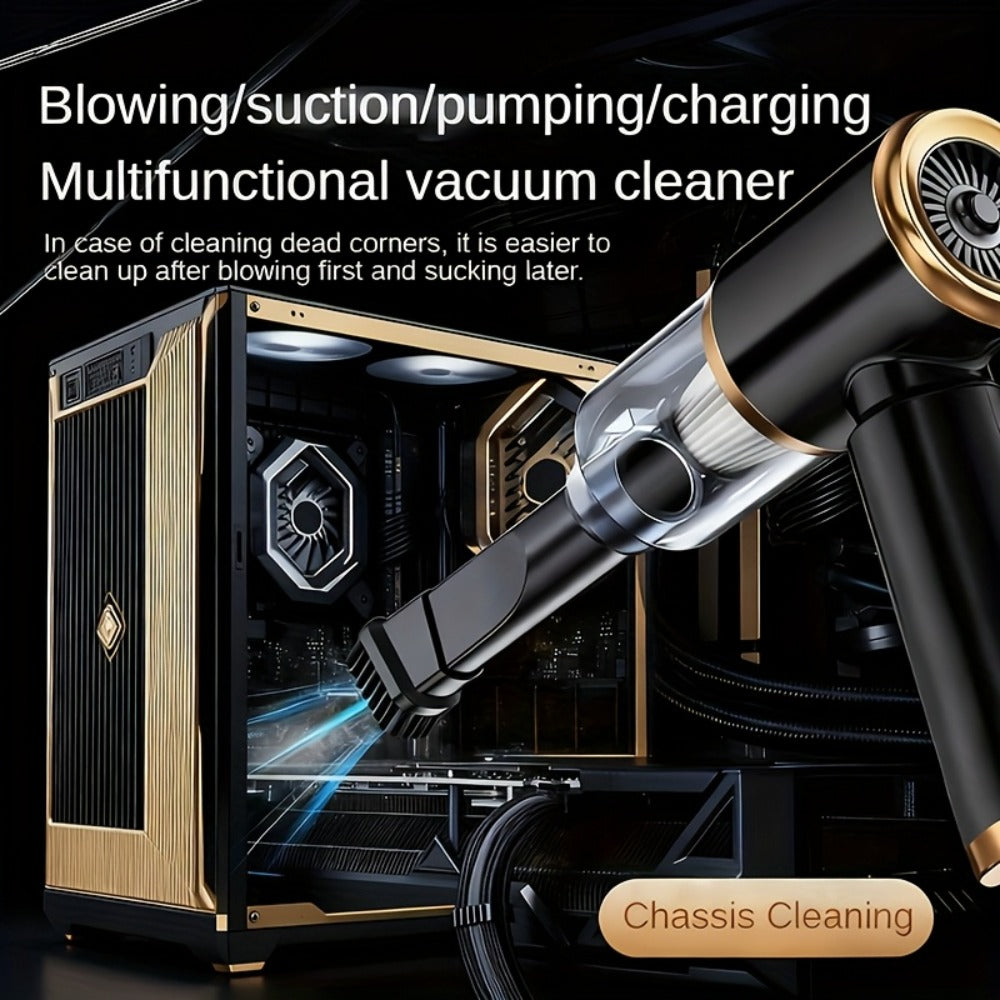 2-in-1 Handheld Vacuum Blower USB Rechargeable Cordless Mini Vacuum Cleaner Blow Suction Mode with Filter Dust Cup for Home Car Office Keyboard Lightweight - product image 8