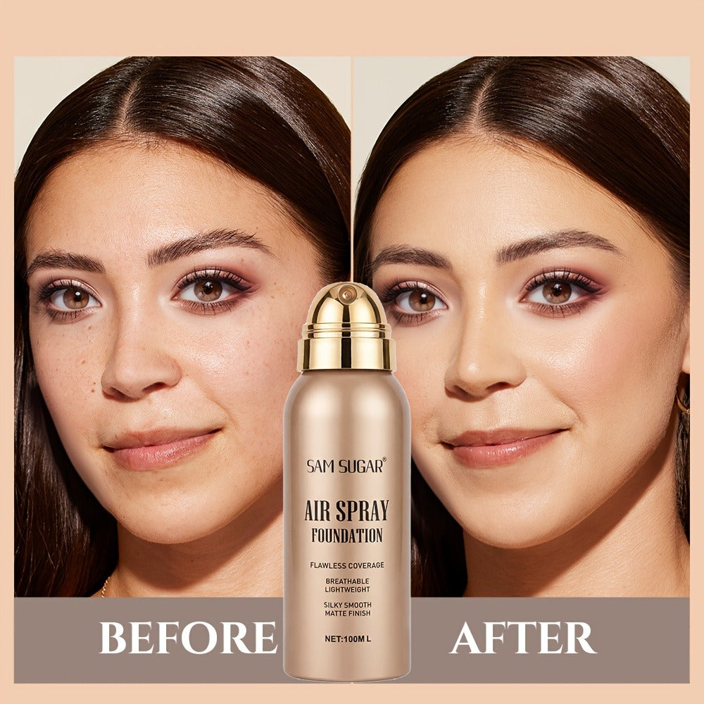 Waterproof Matte Foundation Spray — Long-Lasting Full Coverage Liquid Foundation, Sweat-Proof Transfer-Resistant Oil Control, Natural Finish for All Skin Types, 4 Shades for Women - product image 2