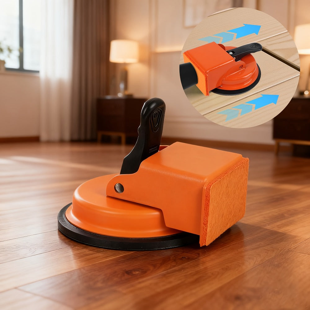 Floor Gap Fixer Tool with 4.84" Suction Cup, Laminate Floor Gap Repair Tool Kit for Vinyl Plank Hardwood Floors, Professional Plank Grabber with Metal Body & Felt Pad, Floor Instal - product image