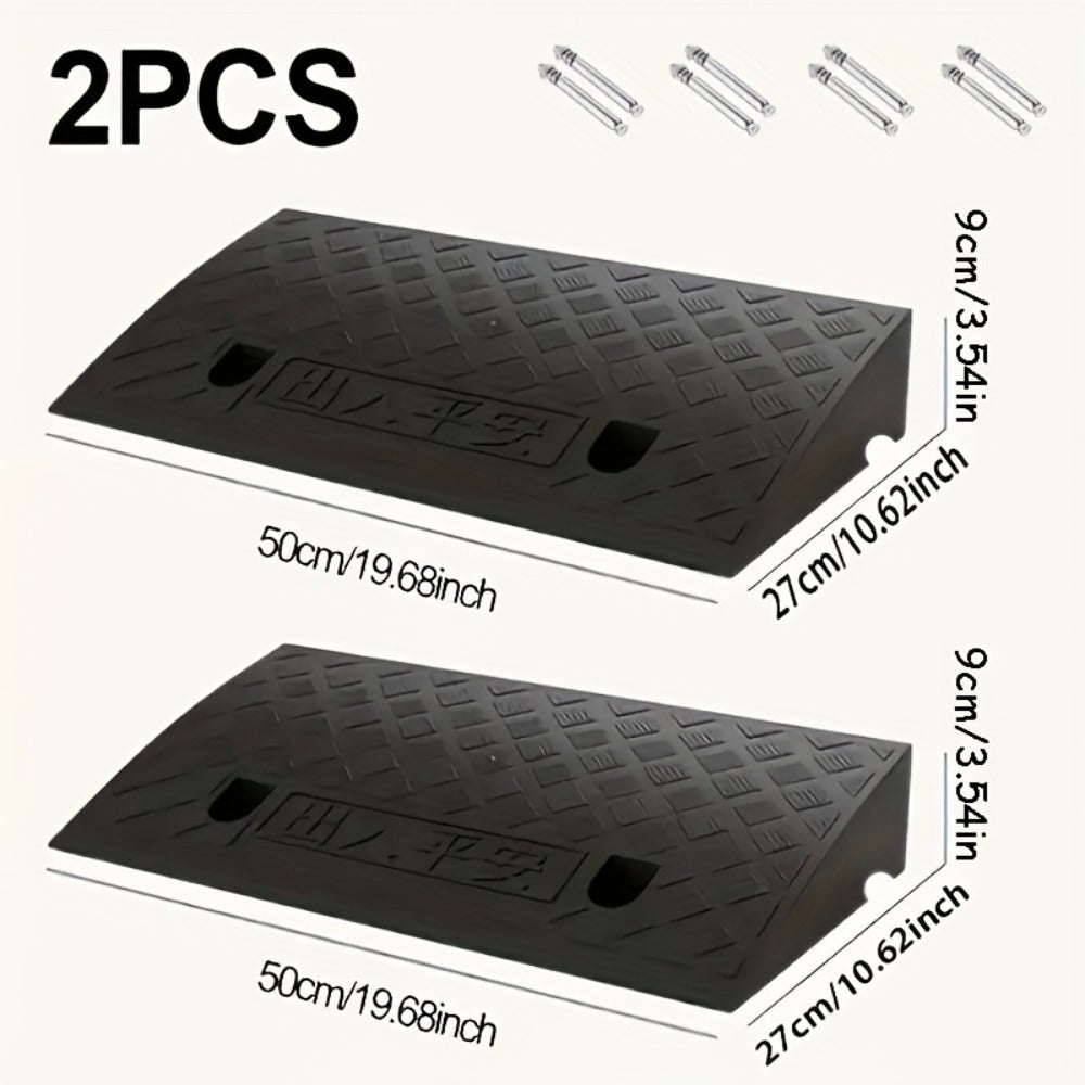 Curb Ramp Heavy Duty Plastic 3000 lb Portable Lightweight for Car SUV Motorcycle Bike Wheelchair Scooter Driveway Sidewalk Loading Dock Garage Outdoor Use Mobility Aid Ramp 2/4 Pac - product image 4