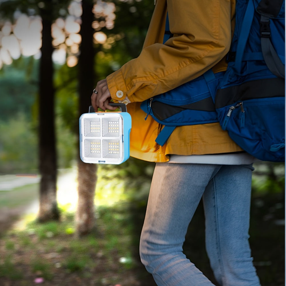 Solar Camping Lantern Ultra-Bright 4 Adjustable Modes – Solar & USB Rechargeable Multifunctional Searchlight with Bracket & Hook for Camping, Hiking, Emergency & Outdoor Use - product image 7