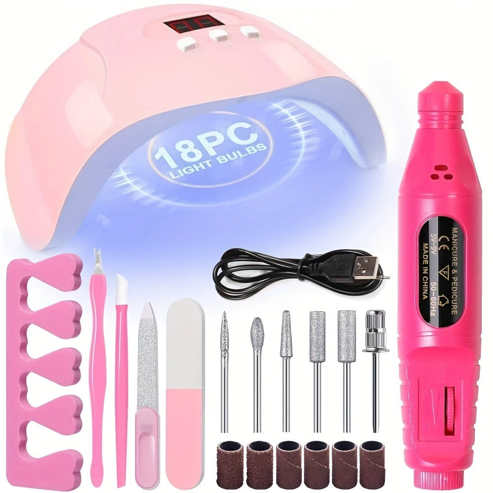 Smart UV LED Gel Nail Lamp with Auto Sensor & LED Countdown Display | Professional Fast Curing Dryer for All Gel Polishes Fingernails Toenails | Salon & Home DIY Manicure Gift for  - product image