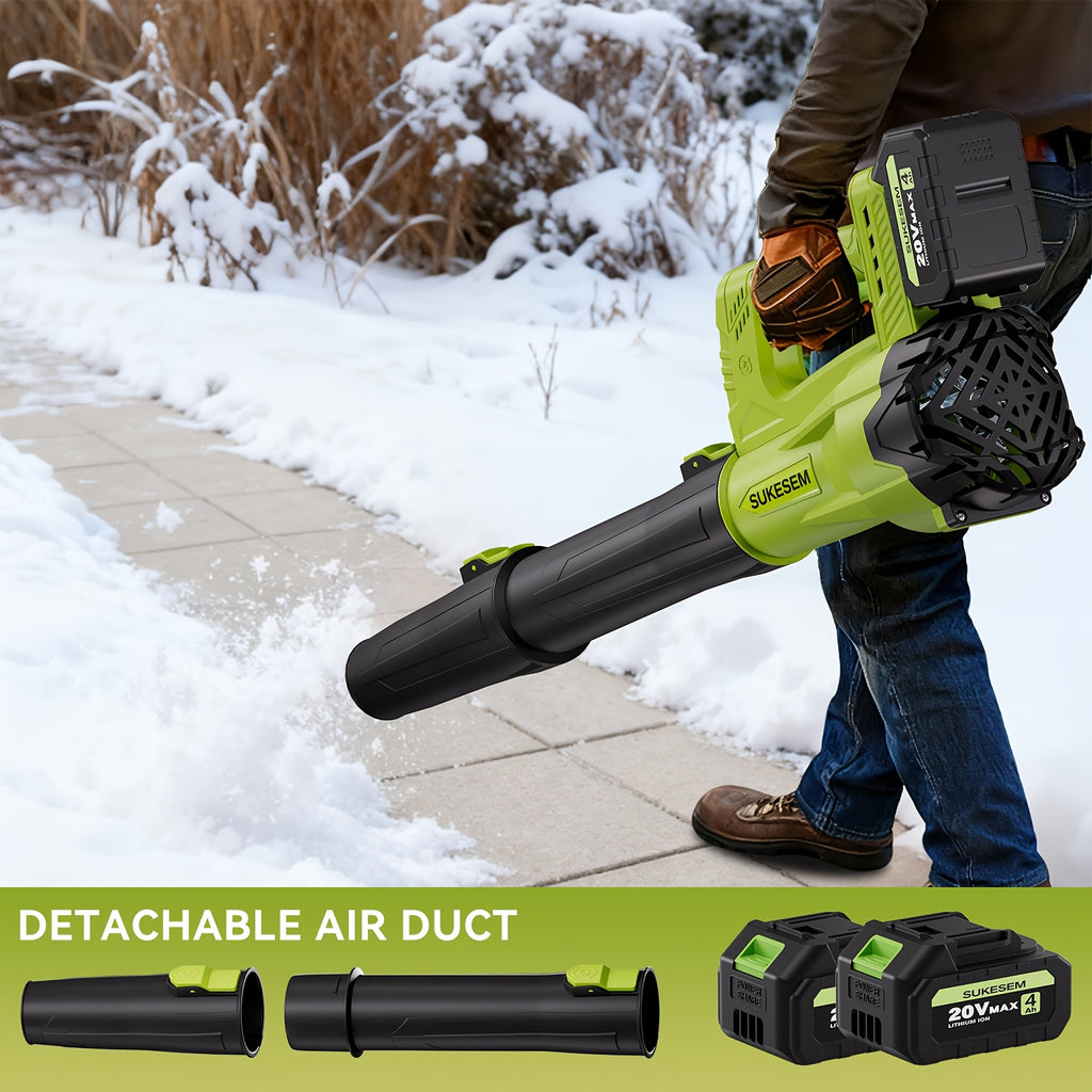 Turbo Jet Dryer, Electric Wireless Snow Blower | 20V/4.0AH Battery, High-Pressure Air Dryer, Handheld Snow Removal Machine, Plastic Material, Rechargeable - product image 3