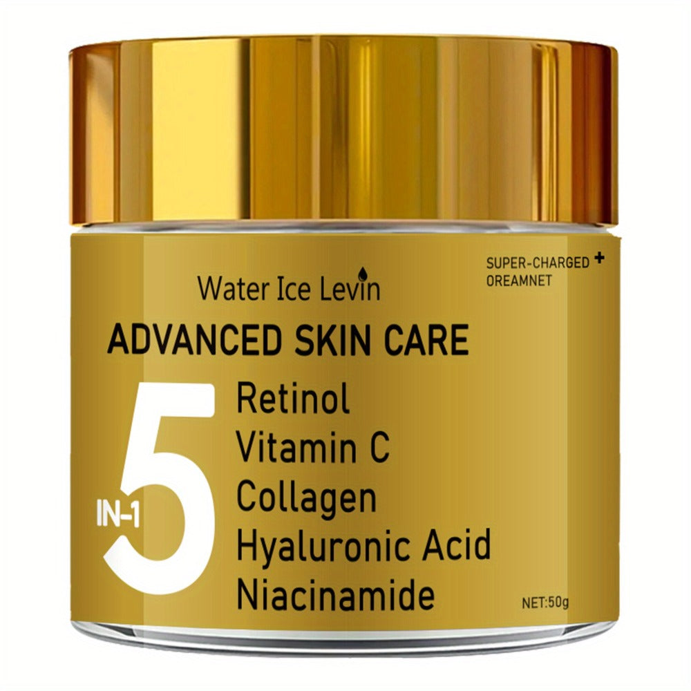 Retinol Niacinamide Anti-Aging Face Cream 5-in-1 – Vitamin C, Collagen & Hyaluronic Acid Instant Lifting Tightening Moisturizer, Brightening Pore Minimizing Luxury Formula for Men  - product image 3