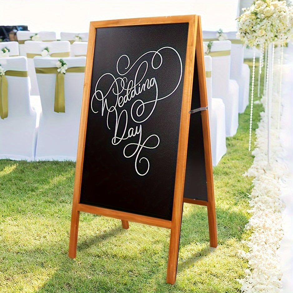 A-Frame Chalkboard Sign Double Sided Magnetic Wooden Standing Blackboard Menu Display Board for Restaurant Coffee Shop Bar Sidewalk Sandwich Board 39x20 Inch - product image 18