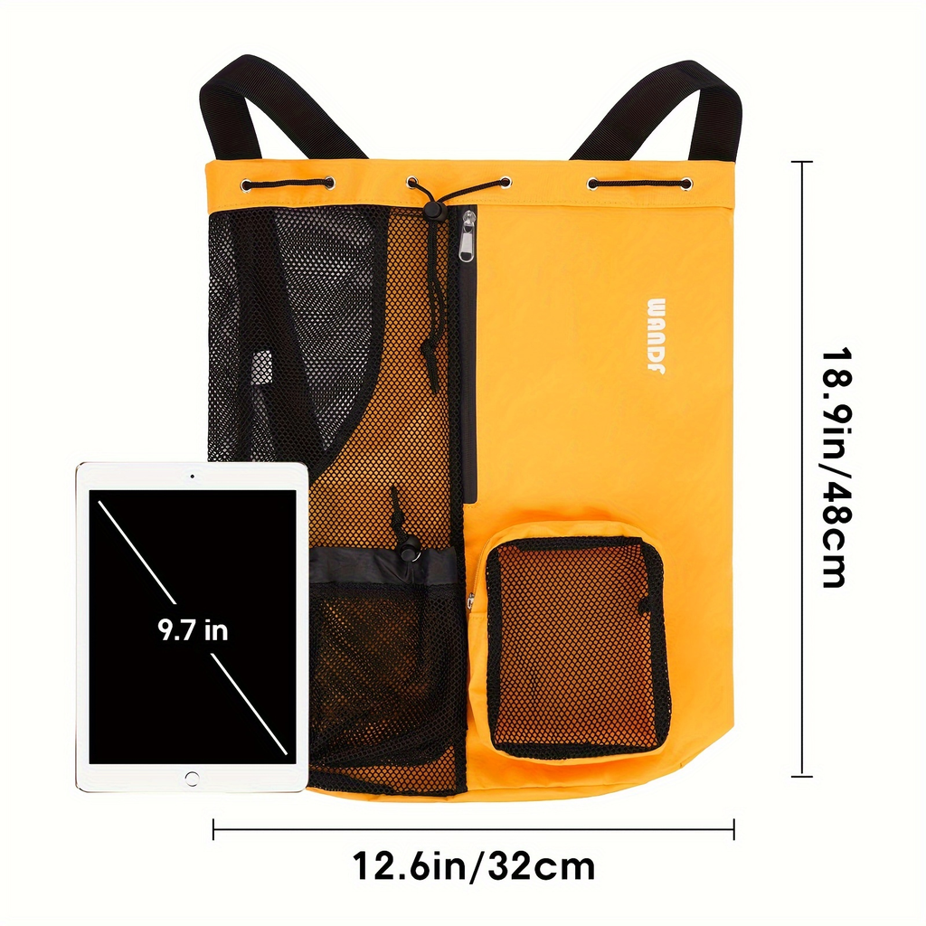 Quick-Dry Sports Backpack with Wet Pocket for Swimming, Gym & Beach, Lightweight Travel Bag for Women & Men, Adjustable Drawstring, 8 Colors – Mesh Drawstring Swim Bag