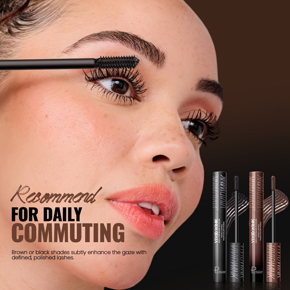5-Shade Waterproof Colored Mascara for Women — Smudge-Proof Clump-Free Long-Lasting Vivid Formula, Bold Eye Makeup for Stage Cosplay Festival Everyday Wear, Blue Green Pink Purple  - product image 14