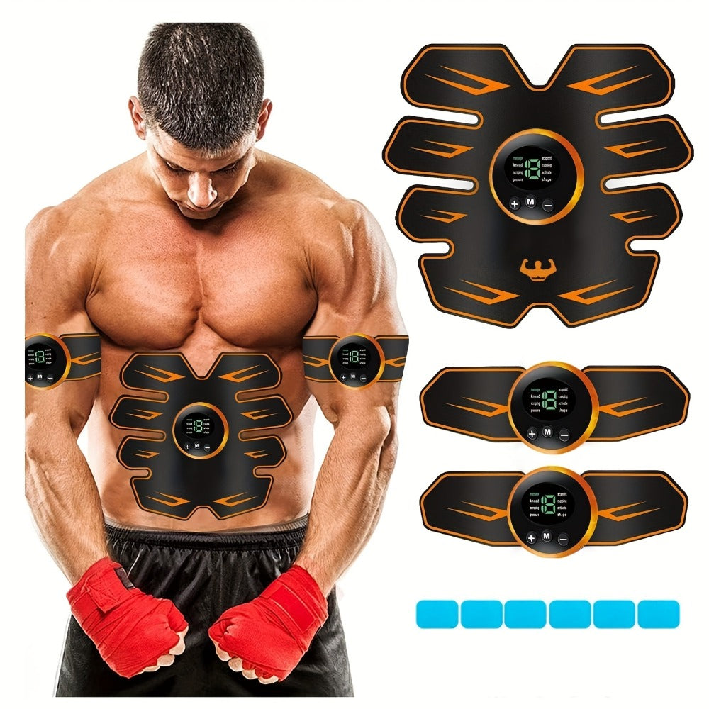 EMS Muscle Stimulator Abdominal Trainer Electric ABS Toning Belt for Core Strengthening Fat Burning Body Sculpting Home Gym Fitness Equipment for Men and Women - product image 5