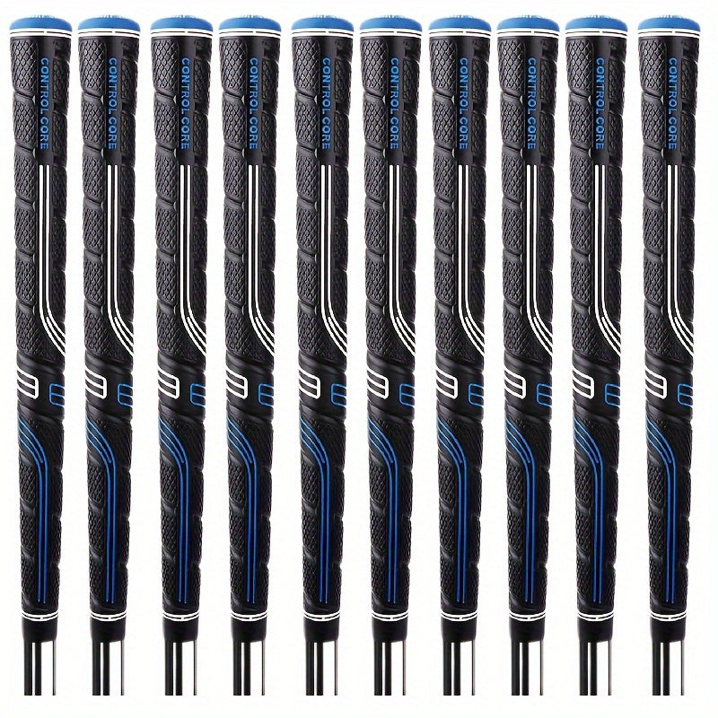 Oversized Golf Grips 10-Pack – Ergonomic Precision Control Design for All Skill Levels with Custom Texture & Enhanced Durability – Jumbo Blue Soft Rubber - product image 2
