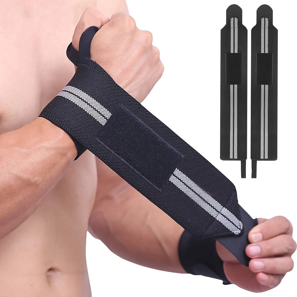 Professional Wrist Support for Gym, Powerlifting & Fitness Training, Hand Washable, 1 Pair – Weightlifting Wrist Wraps - product image