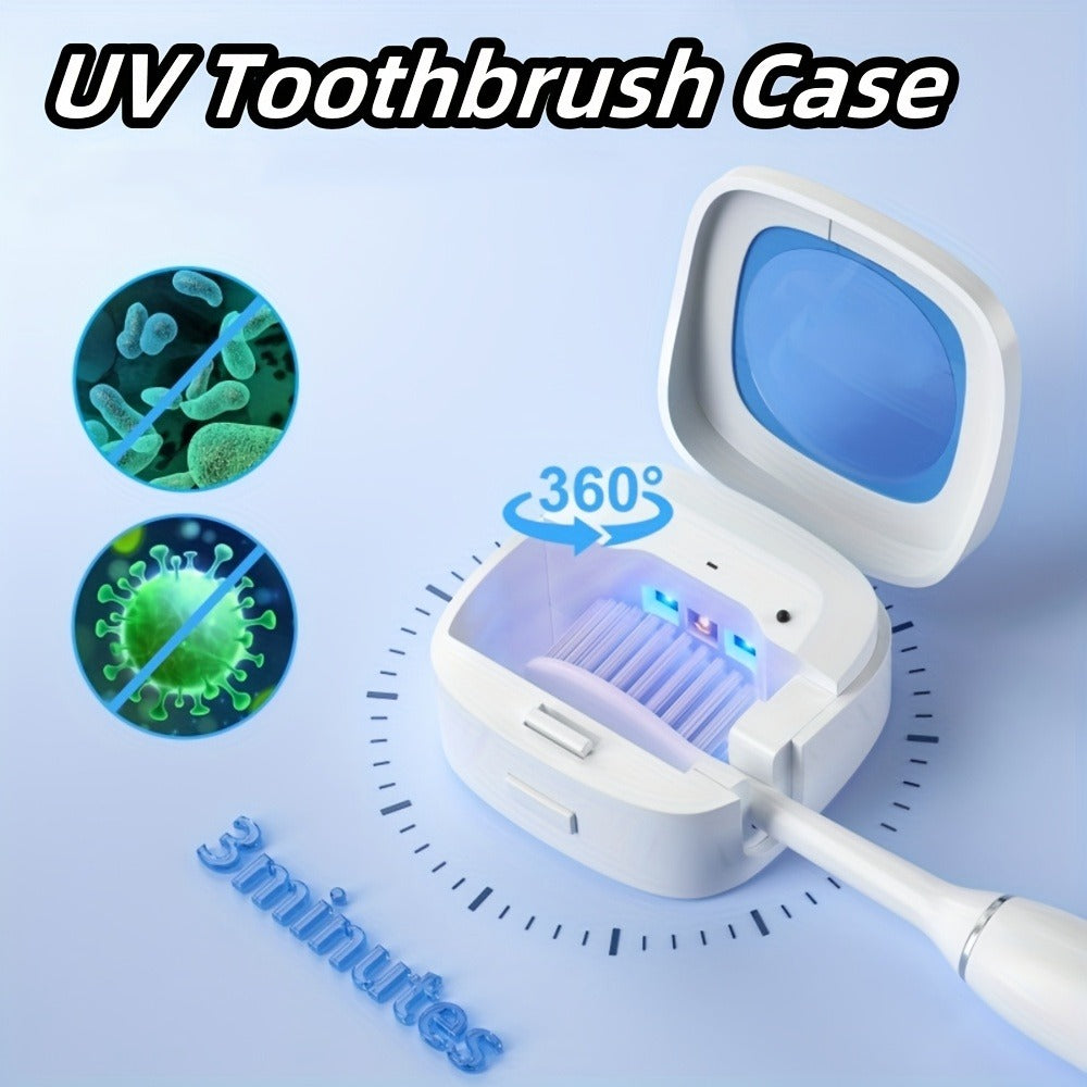 Toothbrush Case USB Rechargeable – 200mAh Battery Compact Portable Toothbrush Protective Cover for Travel, Perfect Gift for Family & Friends on Christmas, Mother's Day & Father's D - product image