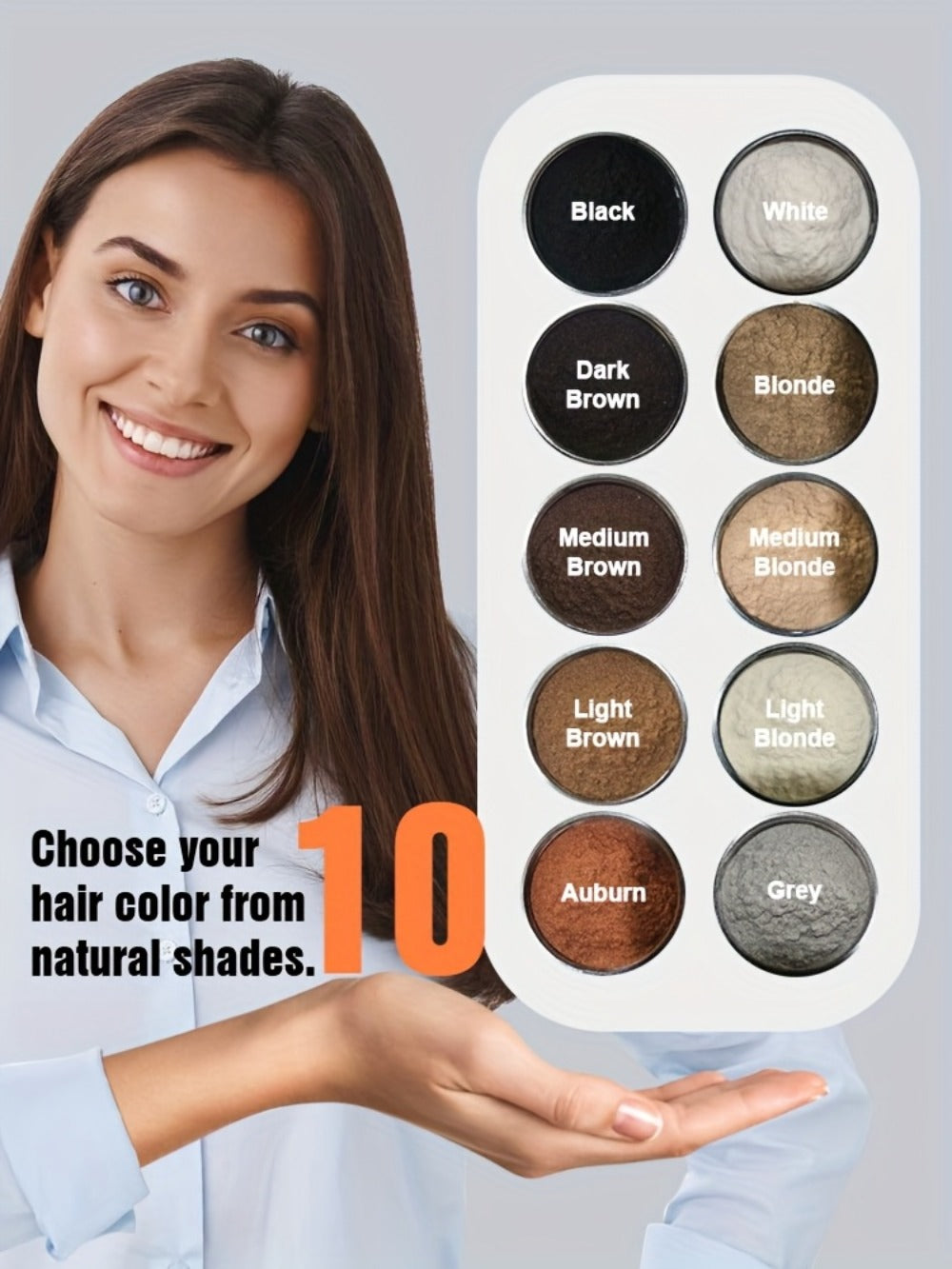 Hair Fibers Spray Applicator Kit Instant Thickness for Thinning Hair & Bald Spots SILLKVA 7 Shades Precision Spray Natural Coverage Hair Loss Concealer Men & Women 0.97oz - product image 20