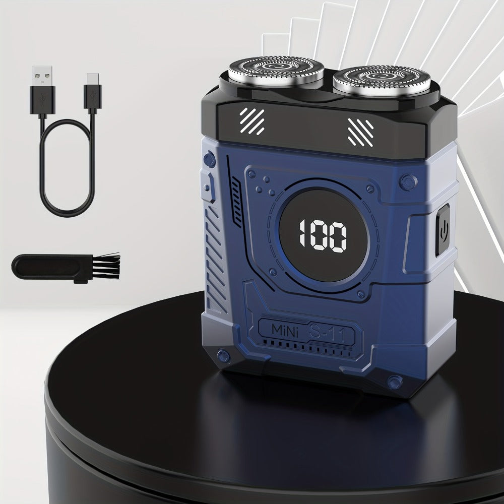 Electric Shaver for Men Magnetic Dual Blade Heads 2-Speed USB Rechargeable Mini Portable Razor Compact Travel Grooming Tool Multiple Colors Waterproof Version Available Orange Blac - product image 16