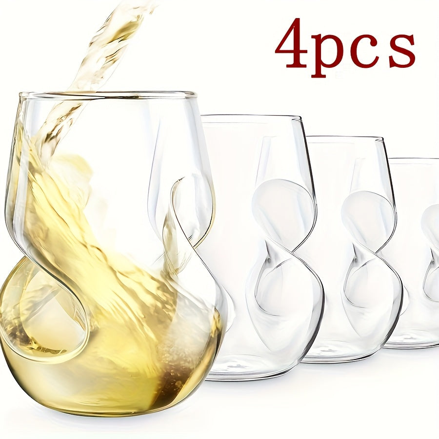 Two-Pack/Four-Pack/Six-Pack, Creative Japanese Cocktail Glasses For Home Use Water Cup Tea Glass Beer Mug Twist Glass Whiskey Tumbler - product image 5
