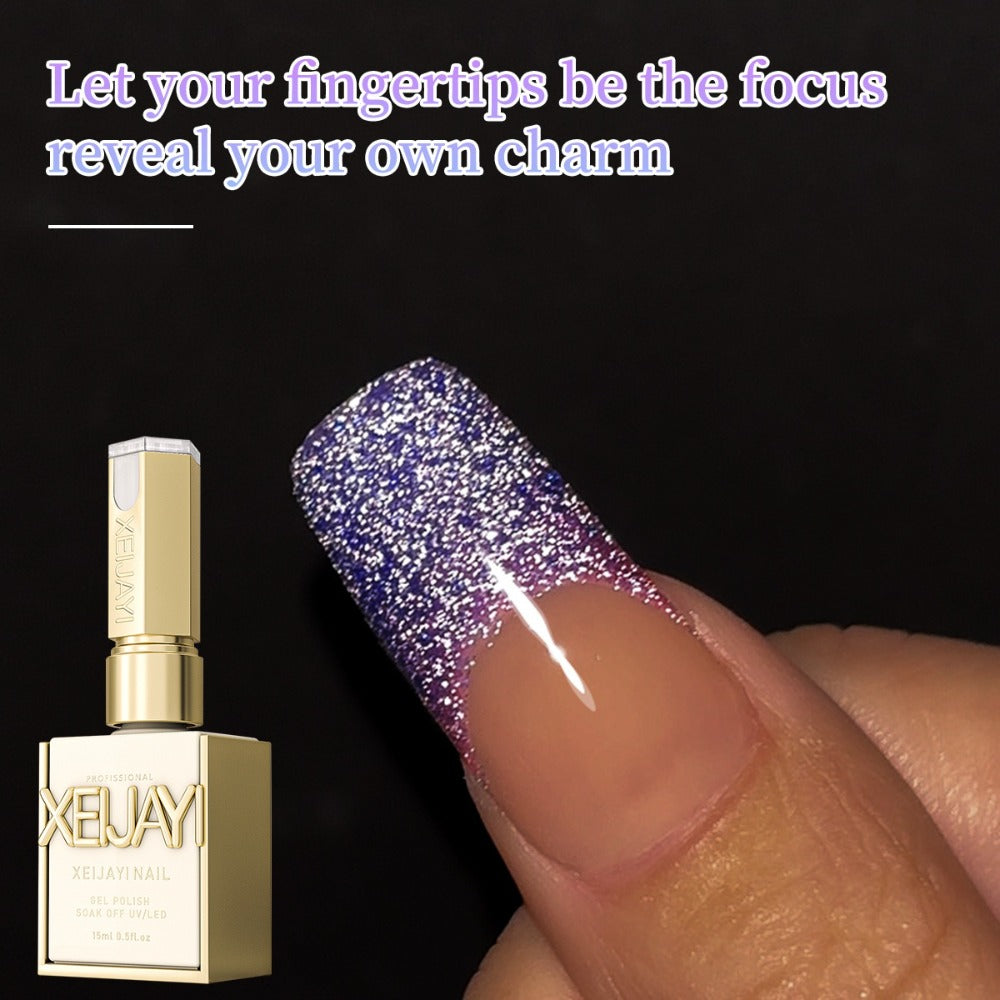 Glitter Gel Nail Polish Set 6pcs Crushed Starlight Sparkling Rhinestone Soak-Off UV LED 0.51oz Each – Photo Frame & Candy Styles Seasonal Nail Art Kit for Women, Salon & Home Manic - product image 13