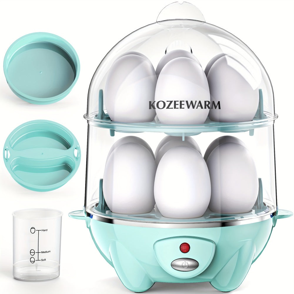 Electric Egg Boiler & Cooker with Auto Shut-Off – Single & Double Layer, Multi-Function for Hard Boiled, Soft Boiled, Scrambled, Omelette, Steamed Vegetables & Dumplings, 4 Colors - product image 4