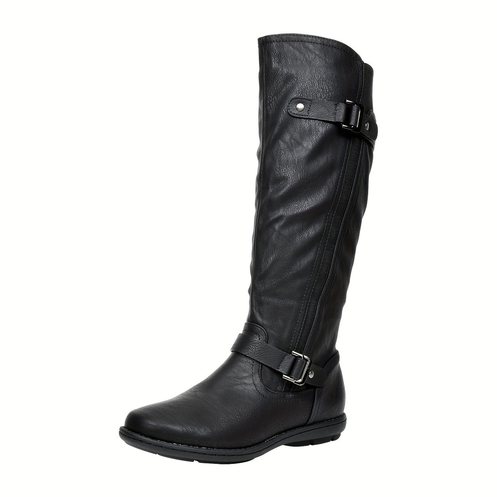 Women's Faux Fur-Lined Knee High Winter Boots Fall Tall Boots - product image 3