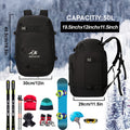 Ski Boot Bag Snowboard Backpack 40-50L Large Capacity Snow Gear Bag for Skiing Helmet Goggles Gloves Snowboard Accessories Winter Sports Equipment Bag Black - product image