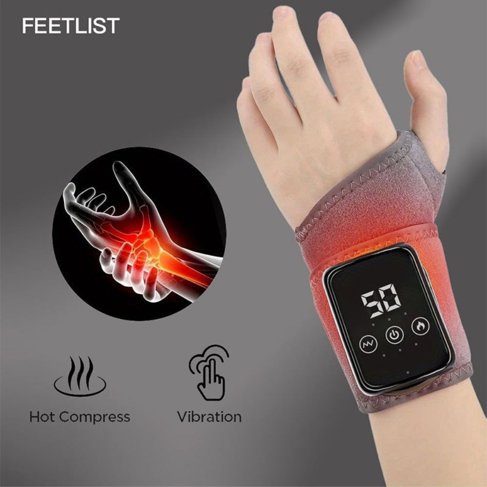 Heated Hand Massager Gloves – Rechargeable Vibrating Wrist & Hand Protector with 3-Speed Heat Control, Warm Massage Gloves for Arthritis, Joint Pain & Winter Hand Care (Unisex) - product image