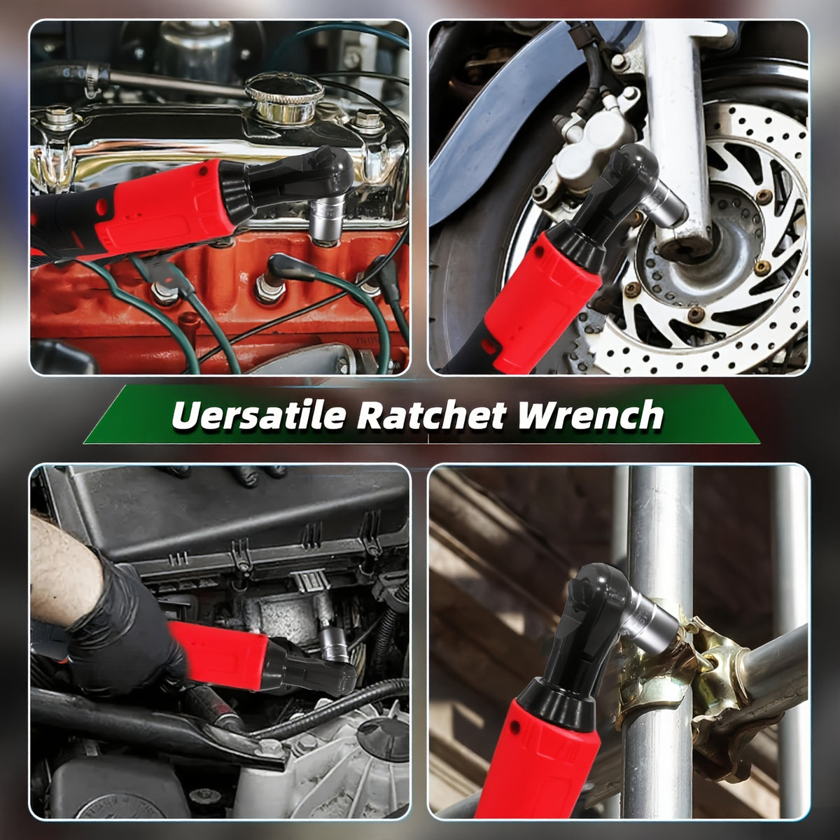 12V Cordless Electric Ratchet Wrench Set, 45Nm High Torque 3/8" Ratchet, Rechargeable High Torque Automotive Repair Angle Frame Installation Tool, Home - product image 8