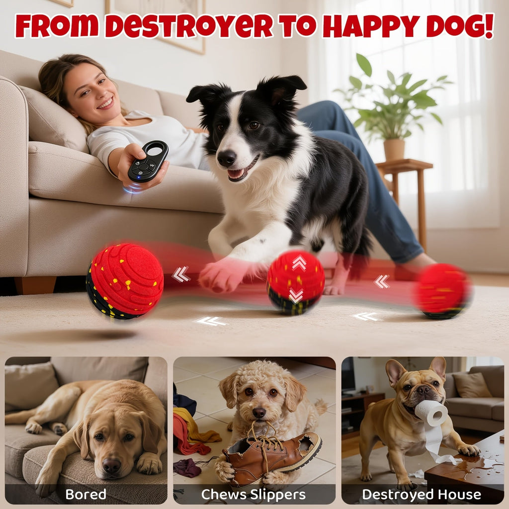 Remote-Controlled Interactive Dog Toy Ball – Indoor & Outdoor Use – Self-Rolling Bouncing Ball for Small, Medium & Large Dogs - product image 7