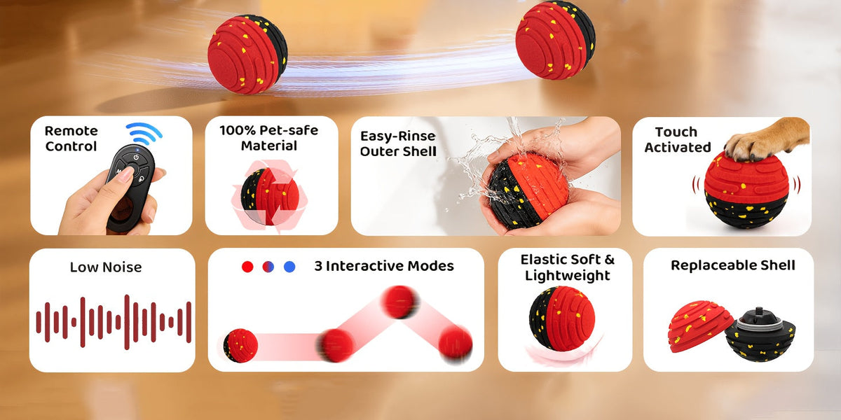 Remote-Controlled Interactive Dog Toy Ball – Indoor & Outdoor Use – Self-Rolling Bouncing Ball for Small, Medium & Large Dogs - product image 12