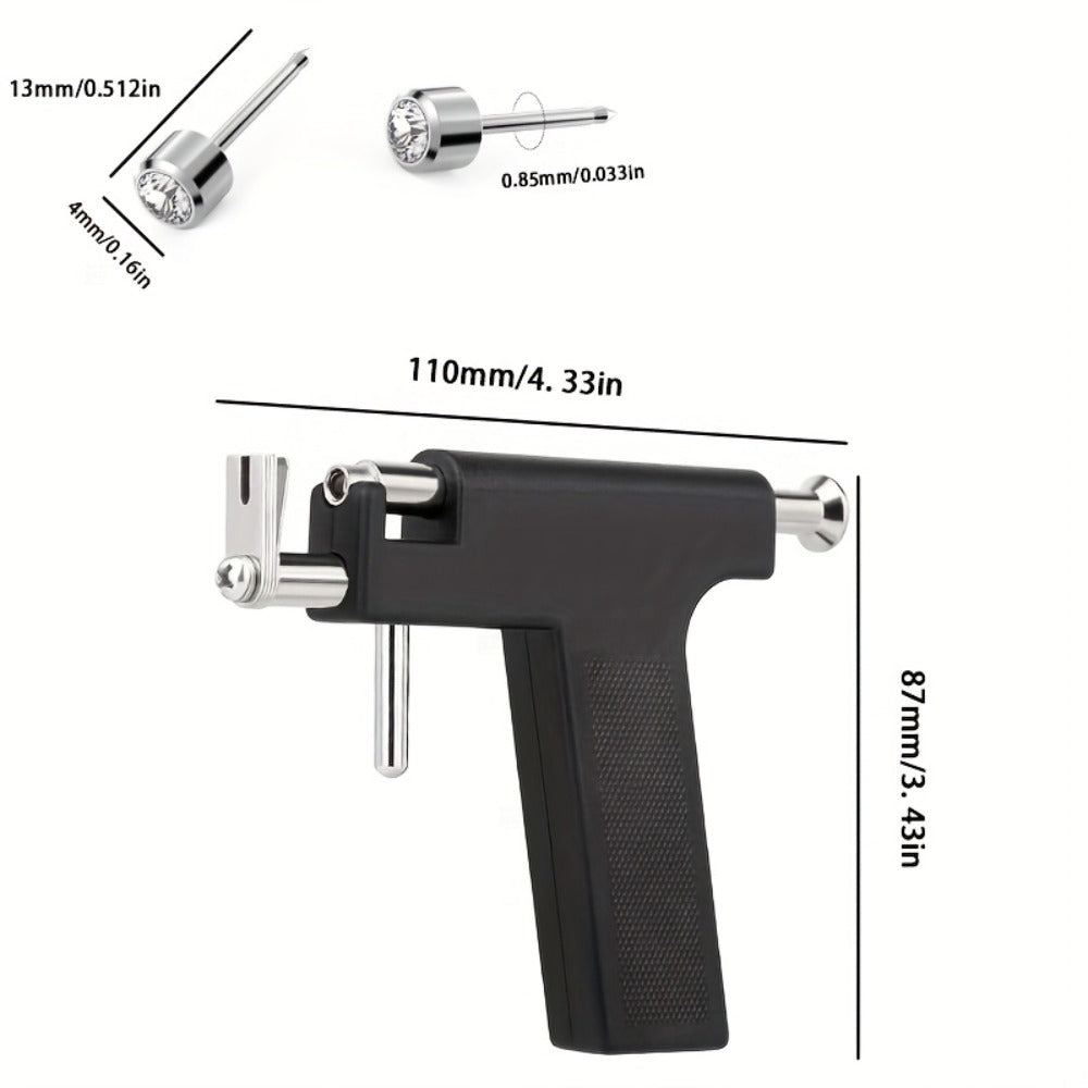 Ear Piercing Tool Set Reusable - Safe Ear Piercing Kit with Ear Studs, Professional Piercing Gun for Home & Salon Use, Unisex, Hypoallergenic Ear Studs Included, Multiple Combinati - product image 4