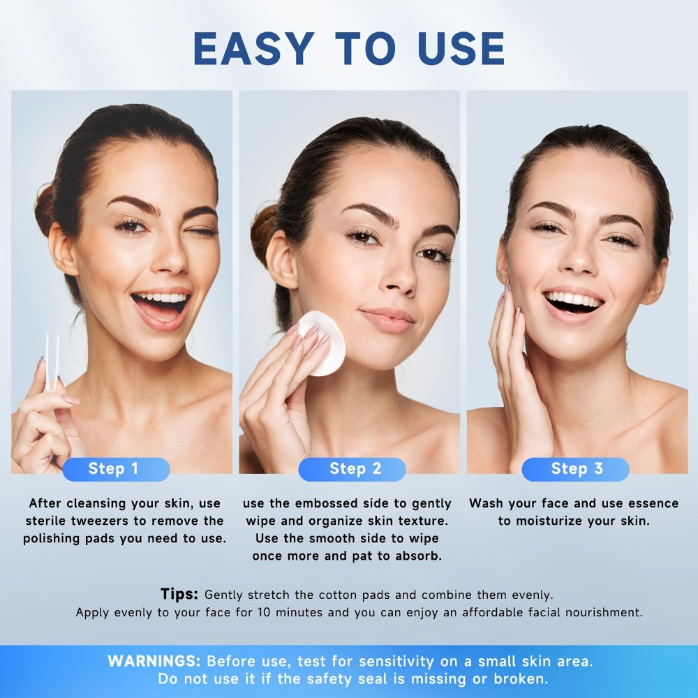 Vitamin C Tea Tree Oil Exfoliating Face Toner Pads 60 Count Deep Cleansing Dark Spot Reducing Brightening Facial Pads All Skin Types Acne Prone Oily Combination Blue - product image 5