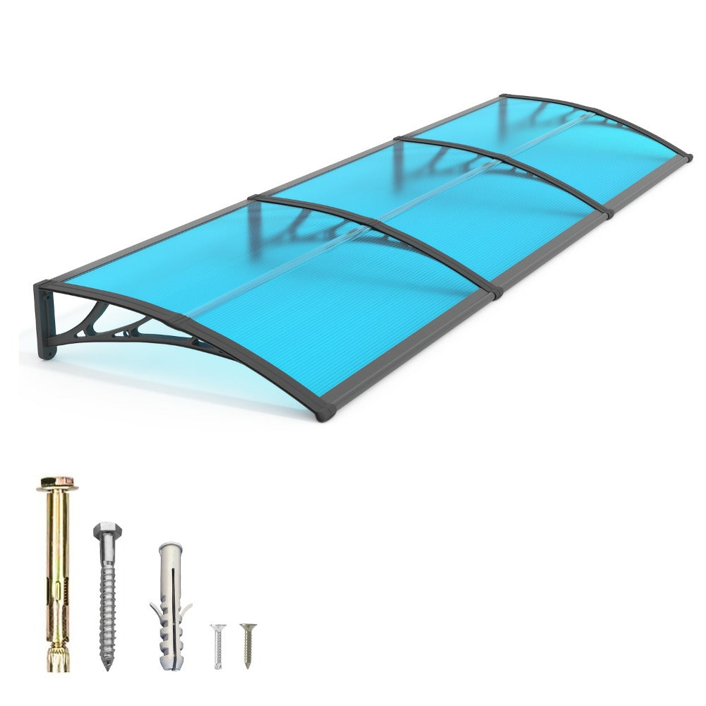 Window Awning Door Canopy Polycarbonate Overhang – UPF 50+ UV & Rain Protection, Leak-Proof Hollow Sheet, Weather-Resistant Outdoor Patio Awning for Doorways, Windows, Storefronts  - product image 24