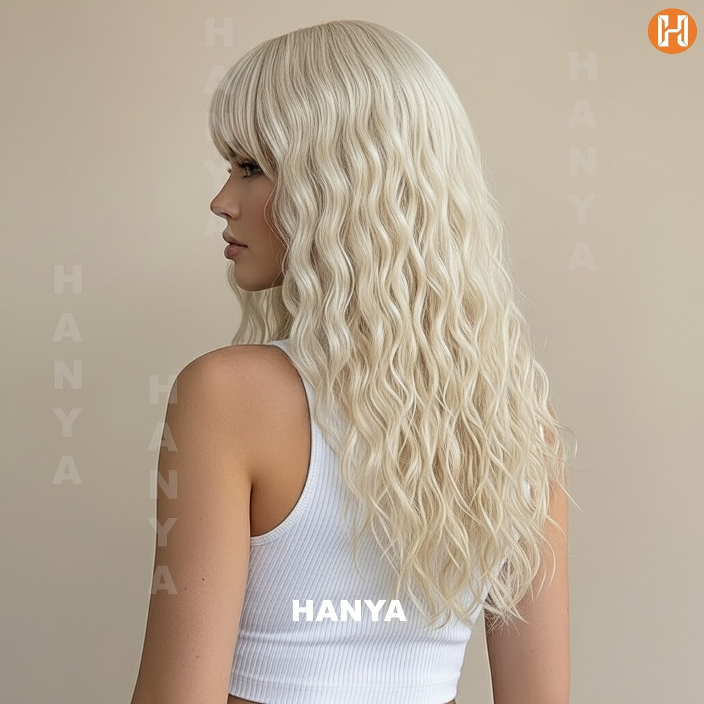 Heat Resistant Synthetic Wig Long 24 Inch 6 Colors Dark Brown Ivory Light Golden for Women Daily Wear Party Holiday Beginner Friendly Natural Look - product image 31