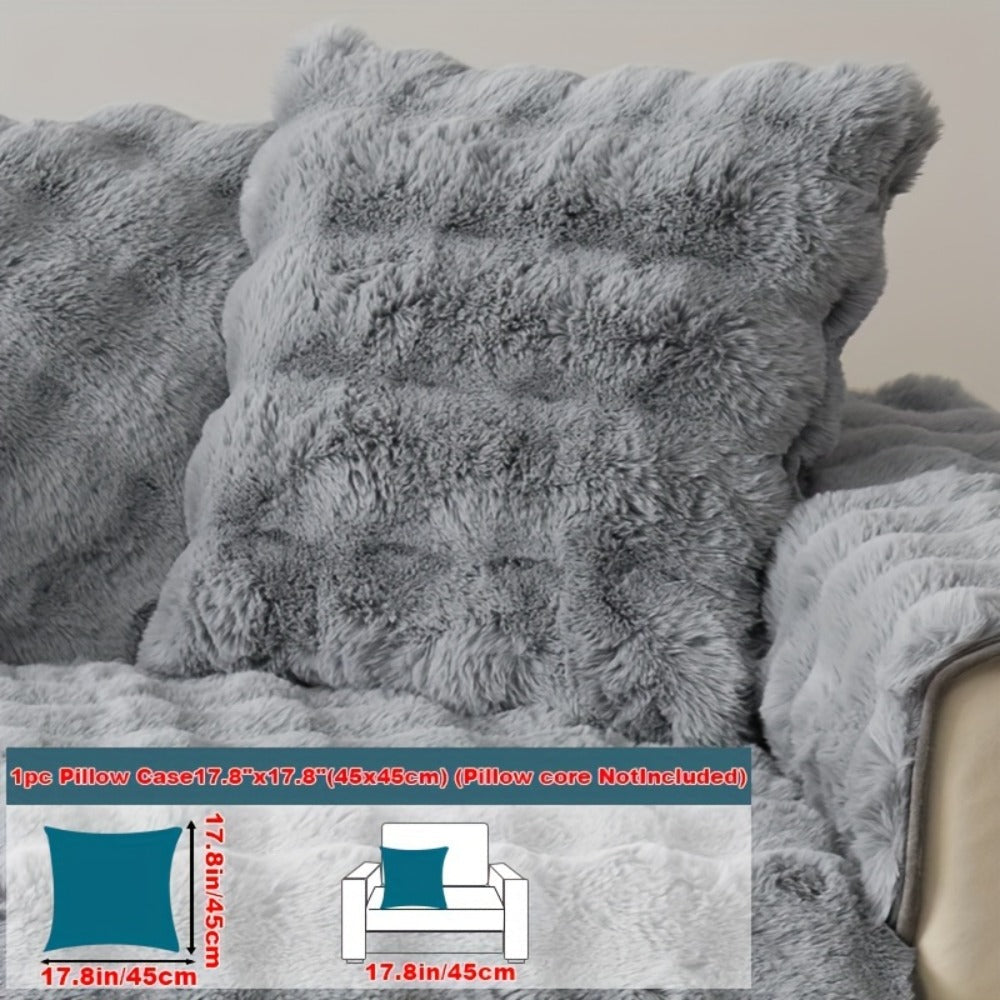 Faux Rabbit Plush Sofa Cover Winter Warm Thickened Anti-Slip Pet Friendly Cushion Protector for Living Room Bedroom Office 1 2 3 4 Seater - product image 30