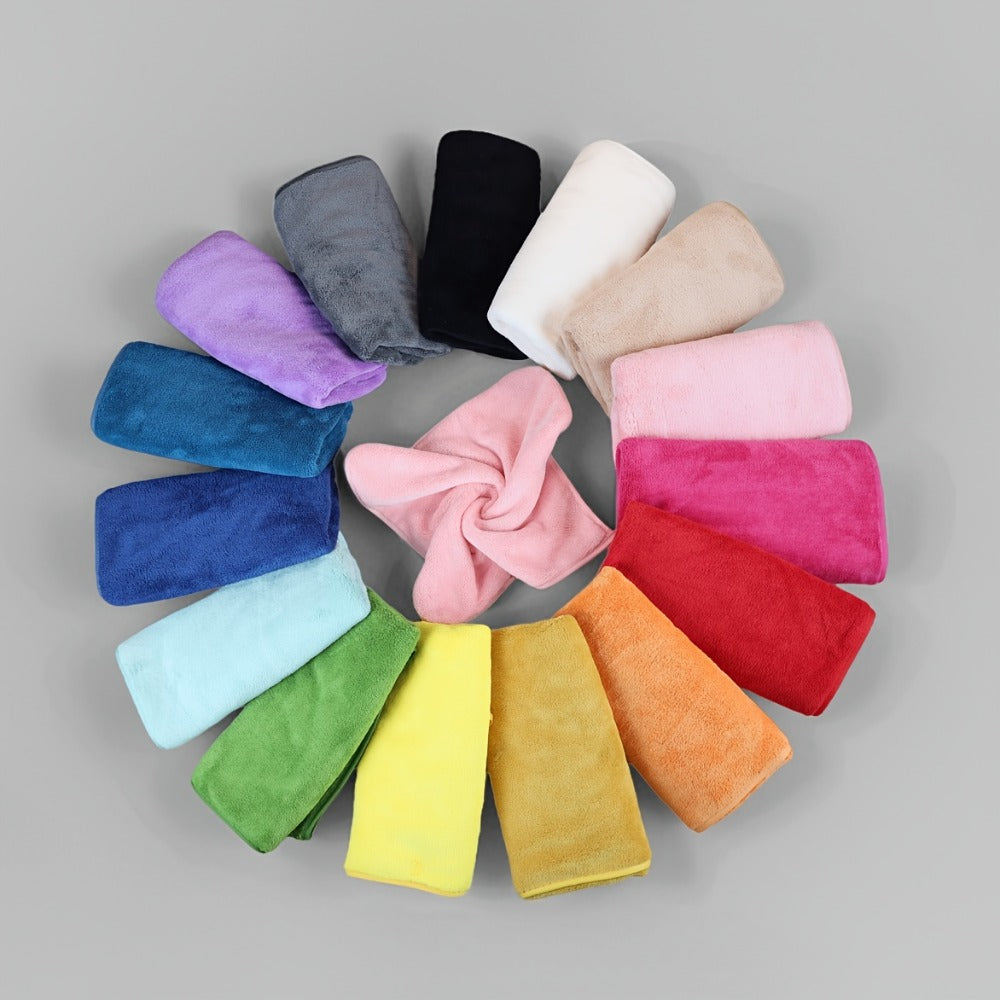 Coral Velvet Bath Towel Set 18pcs – 4 Bath Towels 4 Hand Towels 10 Washcloths Hotel Quality Soft Absorbent - product image 6