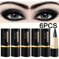 Matte Black Eyeliner Pen Set 6-Pack Waterproof Anti-Smudge Long-Lasting Cream Formula Precise Eye Liner Beginner Friendly for Women Teens Daily Wear Events - product image 7